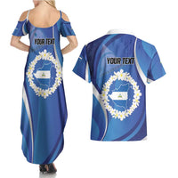 Personalized Nicaragua Independence Day 1821 Couples Matching Summer Maxi Dress and Hawaiian Shirt Plumeria Floral - Wonder Print Shop