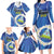 Personalized Nicaragua Independence Day 1821 Family Matching Long Sleeve Bodycon Dress and Hawaiian Shirt Plumeria Floral - Wonder Print Shop