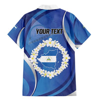 Personalized Nicaragua Independence Day 1821 Family Matching Mermaid Dress and Hawaiian Shirt Plumeria Floral - Wonder Print Shop