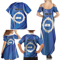 Personalized Nicaragua Independence Day 1821 Family Matching Summer Maxi Dress and Hawaiian Shirt Plumeria Floral - Wonder Print Shop