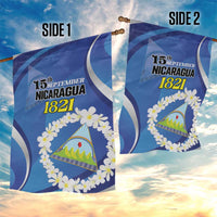 Nicaragua Independence Day 1821 Garden Flag Plumeria Floral - Wonder Print Shop