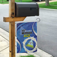 Nicaragua Independence Day 1821 Garden Flag Plumeria Floral - Wonder Print Shop