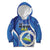 Personalized Nicaragua Independence Day 1821 Kid Hoodie Plumeria Floral - Wonder Print Shop