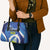Nicaragua Independence Day 1821 Leather Bag Plumeria Floral - Wonder Print Shop