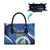 Nicaragua Independence Day 1821 Leather Bag Plumeria Floral - Wonder Print Shop