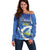 Personalized Nicaragua Independence Day 1821 Off Shoulder Sweater Plumeria Floral - Wonder Print Shop