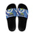 Nicaragua Independence Day 1821 Slide Sandals Plumeria Floral - Wonder Print Shop