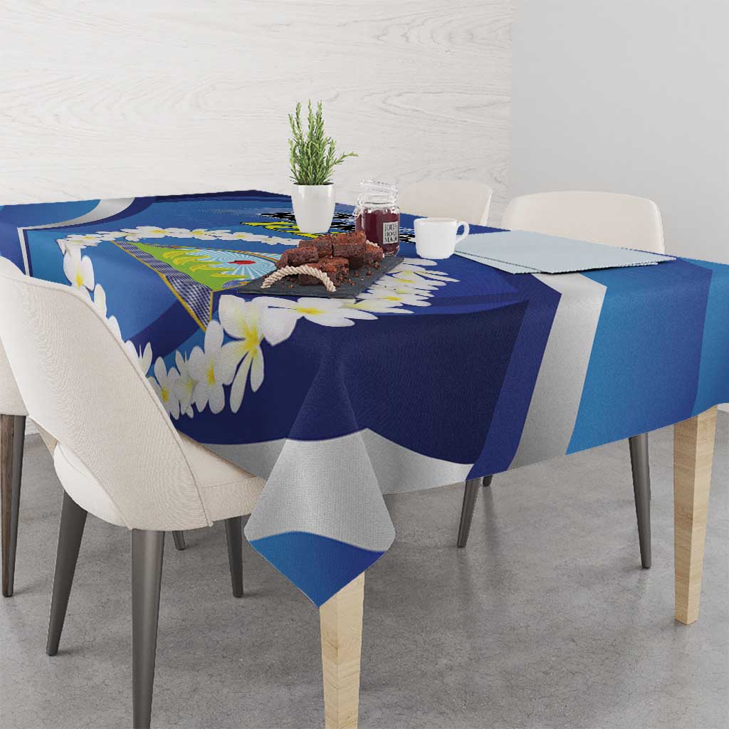 Nicaragua Independence Day 1821 Tablecloth Plumeria Floral - Wonder Print Shop