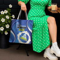 Nicaragua Independence Day 1821 Tote Bag Plumeria Floral - Wonder Print Shop