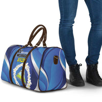 Nicaragua Independence Day 1821 Travel Bag Plumeria Floral - Wonder Print Shop