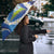 Nicaragua Independence Day 1821 Umbrella Plumeria Floral - Wonder Print Shop