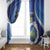 Nicaragua Independence Day 1821 Window Curtain Plumeria Floral - Wonder Print Shop