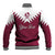 Personalised Qatar National Day Baseball Jacket Dawlat Qatar Map Islamic Pattern - Wonder Print Shop