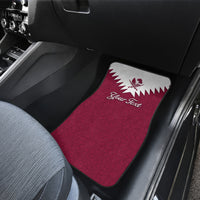 Qatar National Day Car Mats Dawlat Qatar Map Islamic Pattern - Wonder Print Shop