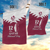 Qatar National Day Garden Flag Dawlat Qatar Map Islamic Pattern - Wonder Print Shop