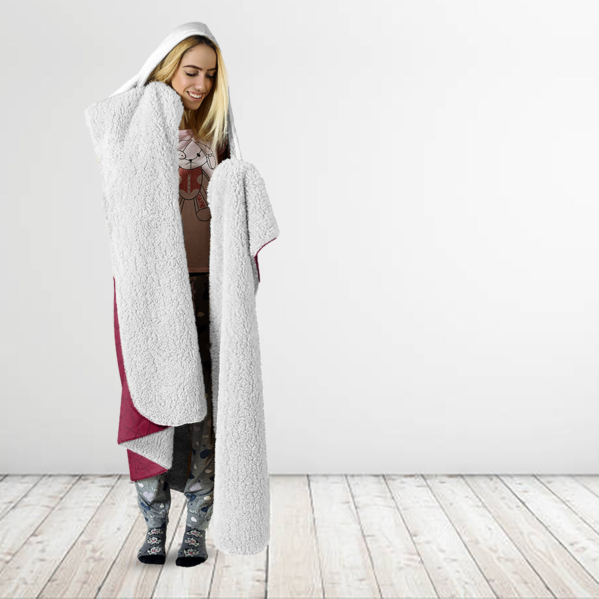 personalised-qatar-national-day-hooded-blanket-dawlat-qatar-map-islamic-pattern