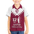Personalised Qatar National Day Kid Hawaiian Shirt Dawlat Qatar Map Islamic Pattern - Wonder Print Shop