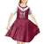 Personalised Qatar National Day Kid Short Sleeve Dress Dawlat Qatar Map Islamic Pattern - Wonder Print Shop