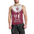 Personalised Qatar National Day Men Tank Top Dawlat Qatar Map Islamic Pattern - Wonder Print Shop