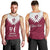 Personalised Qatar National Day Men Tank Top Dawlat Qatar Map Islamic Pattern - Wonder Print Shop