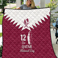 Qatar National Day Quilt Dawlat Qatar Map Islamic Pattern - Wonder Print Shop