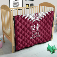 Qatar National Day Quilt Dawlat Qatar Map Islamic Pattern - Wonder Print Shop