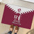 Qatar National Day Rubber Doormat Dawlat Qatar Map Islamic Pattern - Wonder Print Shop