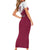 Personalised Qatar National Day Short Sleeve Bodycon Dress Dawlat Qatar Map Islamic Pattern - Wonder Print Shop