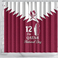 personalised-qatar-national-day-shower-curtain-dawlat-qatar-map-islamic-pattern