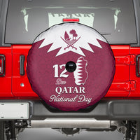Qatar National Day Spare Tire Cover Dawlat Qatar Map Islamic Pattern - Wonder Print Shop