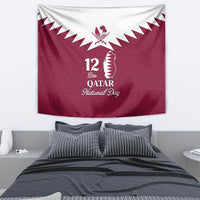 Qatar National Day Tapestry Dawlat Qatar Map Islamic Pattern - Wonder Print Shop