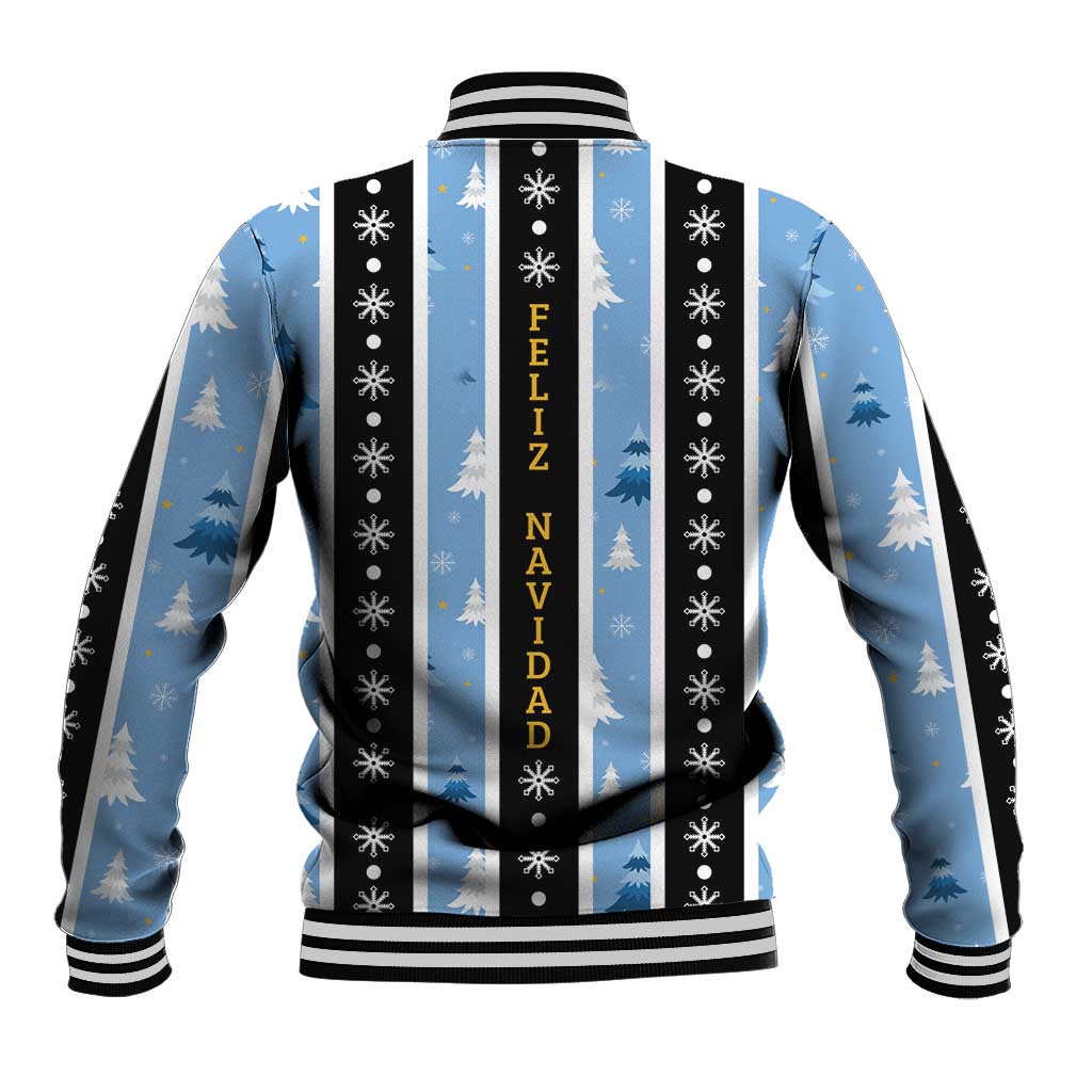 Argentina Christmas Baseball Jacket Feliz Navidad Sol de Mayo - Wonder Print Shop