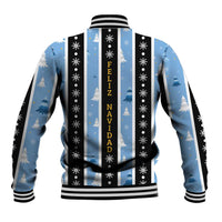 Argentina Christmas Baseball Jacket Feliz Navidad Sol de Mayo - Wonder Print Shop