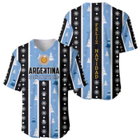 Argentina Christmas Baseball Jersey Feliz Navidad Sol de Mayo - Wonder Print Shop