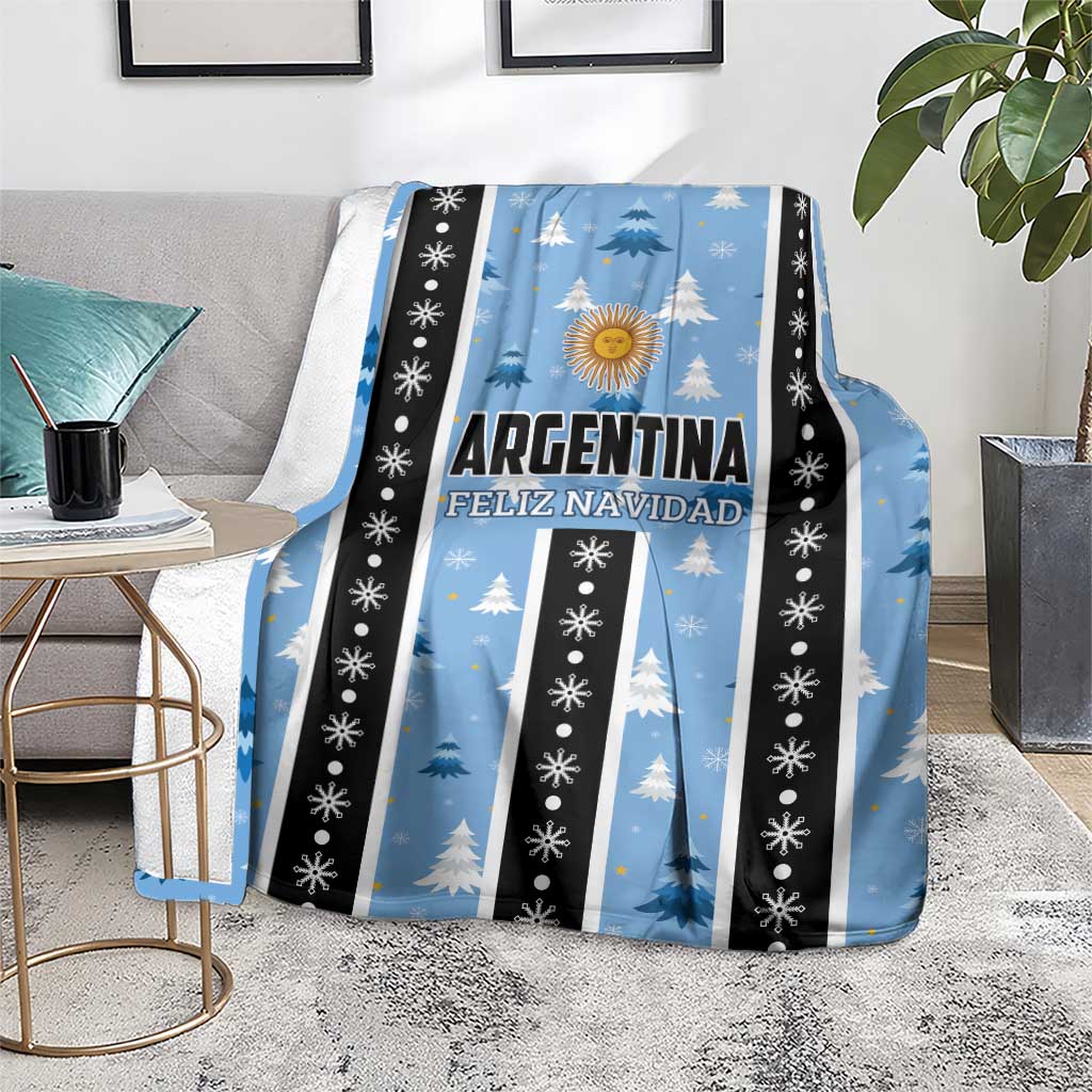 Argentina Christmas Blanket Feliz Navidad Sol de Mayo