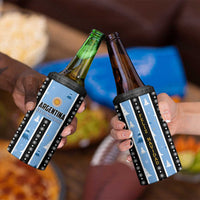 Argentina Christmas 4 in 1 Can Cooler Tumbler Feliz Navidad Sol de Mayo - Wonder Print Shop