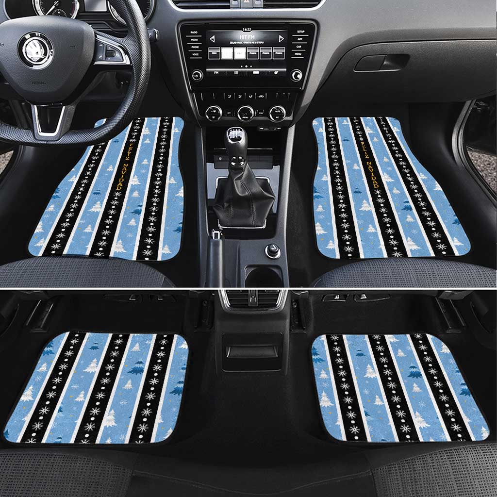 Argentina Christmas Car Mats Feliz Navidad Sol de Mayo - Wonder Print Shop