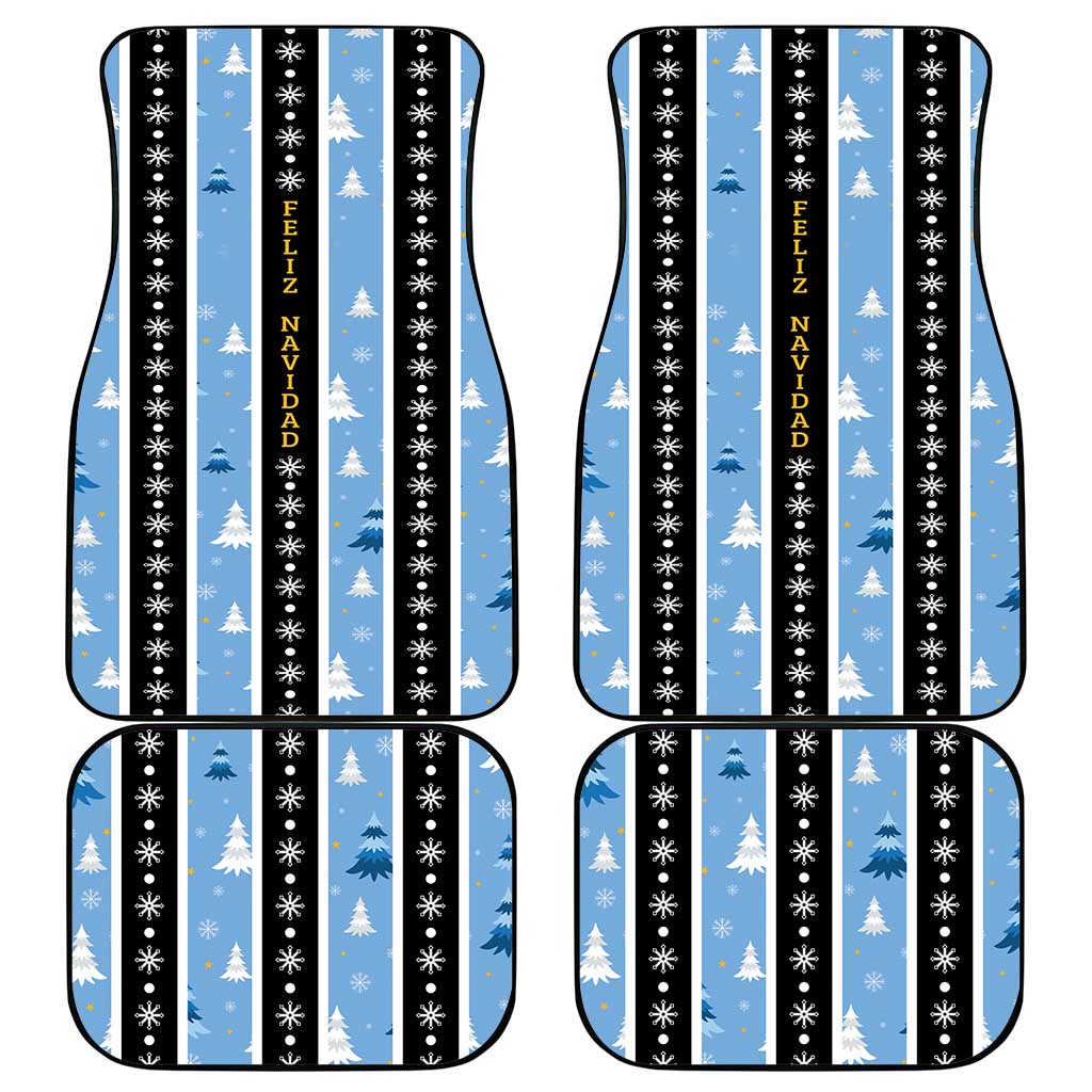Argentina Christmas Car Mats Feliz Navidad Sol de Mayo - Wonder Print Shop