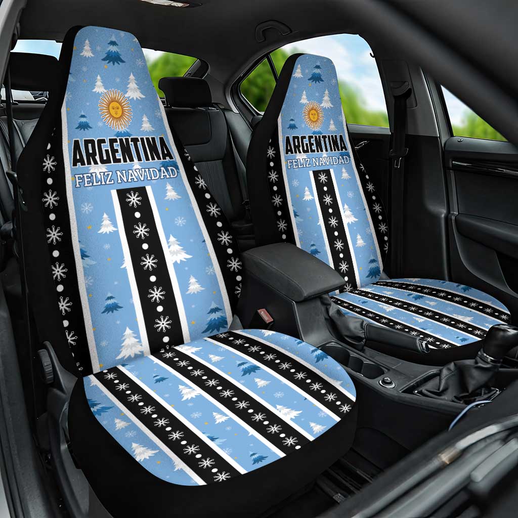 Argentina Christmas Car Seat Cover Feliz Navidad Sol de Mayo - Wonder Print Shop