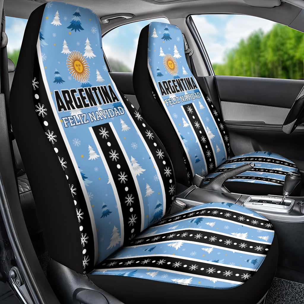 Argentina Christmas Car Seat Cover Feliz Navidad Sol de Mayo - Wonder Print Shop