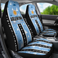 Argentina Christmas Car Seat Cover Feliz Navidad Sol de Mayo - Wonder Print Shop