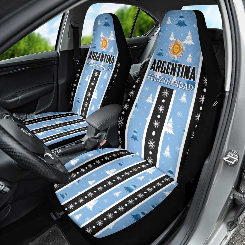 Argentina Christmas Car Seat Cover Feliz Navidad Sol de Mayo - Wonder Print Shop