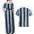 Argentina Christmas Couples Matching Off Shoulder Maxi Dress and Hawaiian Shirt Feliz Navidad Sol de Mayo - Wonder Print Shop