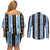 Argentina Christmas Couples Matching Off Shoulder Short Dress and Long Sleeve Button Shirt Feliz Navidad Sol de Mayo - Wonder Print Shop