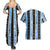 Argentina Christmas Couples Matching Summer Maxi Dress and Hawaiian Shirt Feliz Navidad Sol de Mayo - Wonder Print Shop