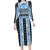 Argentina Christmas Family Matching Long Sleeve Bodycon Dress and Hawaiian Shirt Feliz Navidad Sol de Mayo - Wonder Print Shop