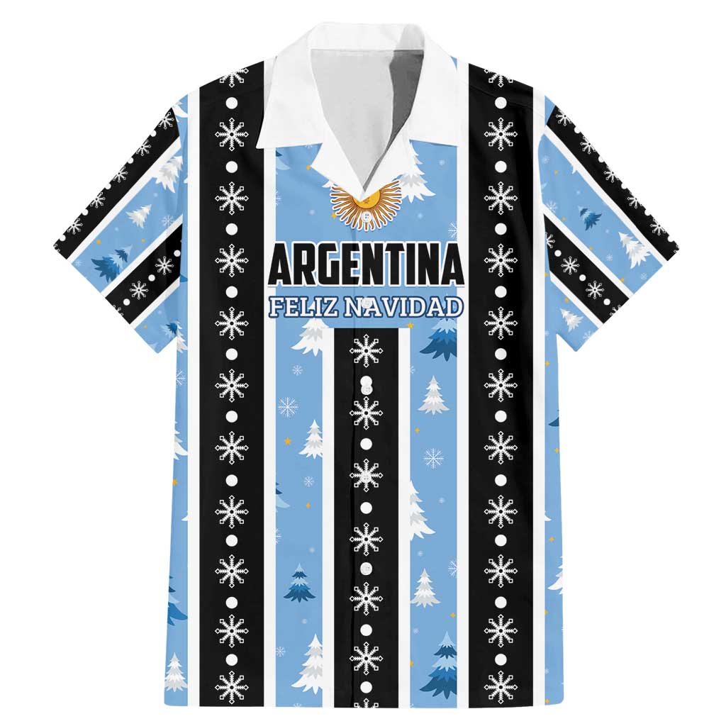 Argentina Christmas Family Matching Mermaid Dress and Hawaiian Shirt Feliz Navidad Sol de Mayo - Wonder Print Shop