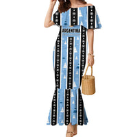 Argentina Christmas Family Matching Mermaid Dress and Hawaiian Shirt Feliz Navidad Sol de Mayo - Wonder Print Shop