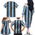Argentina Christmas Family Matching Off The Shoulder Long Sleeve Dress and Hawaiian Shirt Feliz Navidad Sol de Mayo - Wonder Print Shop