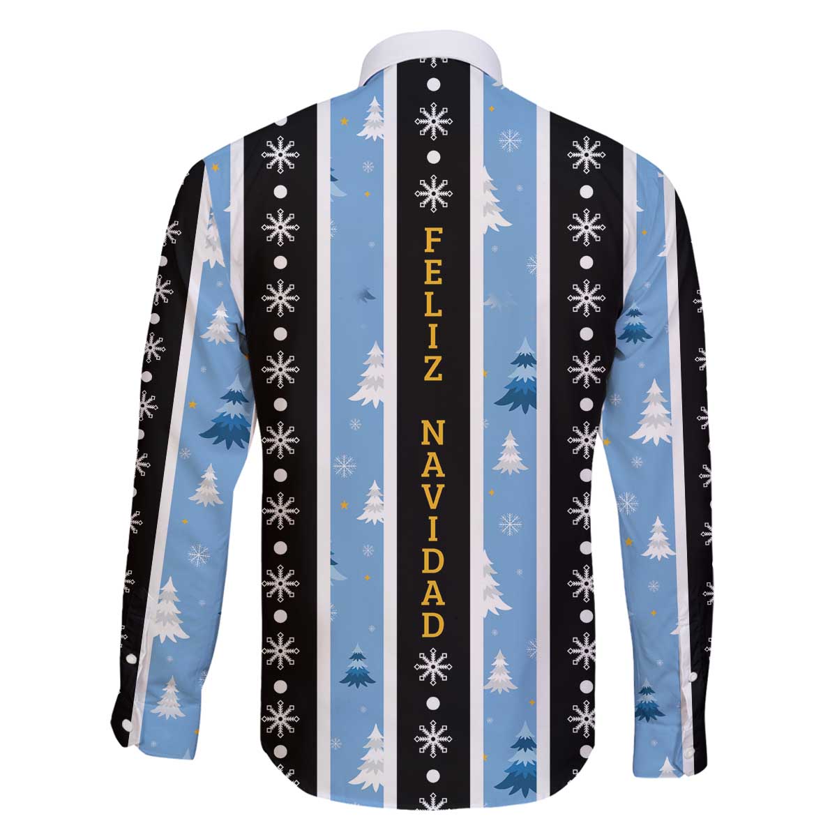 Argentina Christmas Family Matching Off The Shoulder Long Sleeve Dress and Hawaiian Shirt Feliz Navidad Sol de Mayo - Wonder Print Shop